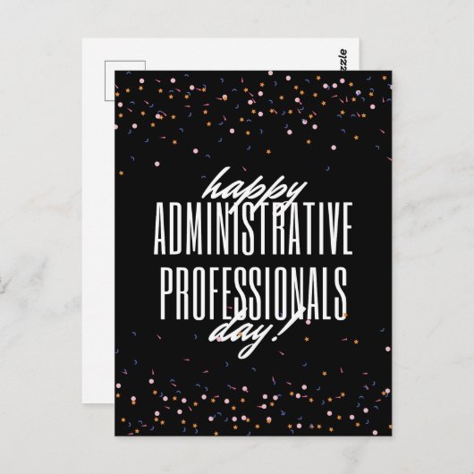 Administrative Professionals Dag Briefkaart (Voorkant / Achterkant)