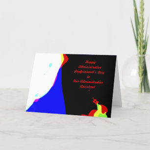 Administrative Professionals Day Abstract Bedankkaart