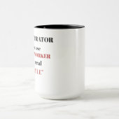 Administrator alleen omdat wonderwerker mok (Midden)