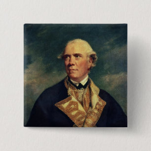 admiraal Barrington 1779 Vierkante Button 5,1 Cm