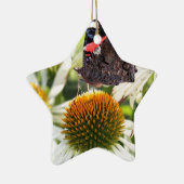 Admiraal Butterfly op Vloer Keramisch Ornament (Rechts)