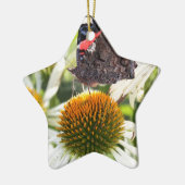 Admiraal Butterfly op Vloer Keramisch Ornament (Links)