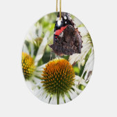 Admiraal Butterfly op Vloer Keramisch Ornament (Rechts)