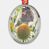 Admiraal Butterfly op Vloer Metalen Ornament (Links)