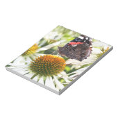 Admiraal Butterfly op Vloer Notitieblok (Linkerzijde)