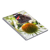 Admiraal Butterfly op Vloer Notitieboek (Rechterzijde)