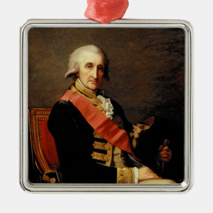 Admiraal George Brydges Rodney 1791 Metalen Ornament
