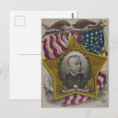 Admiraal George Dewey Briefkaart (Voorkant / Achterkant)