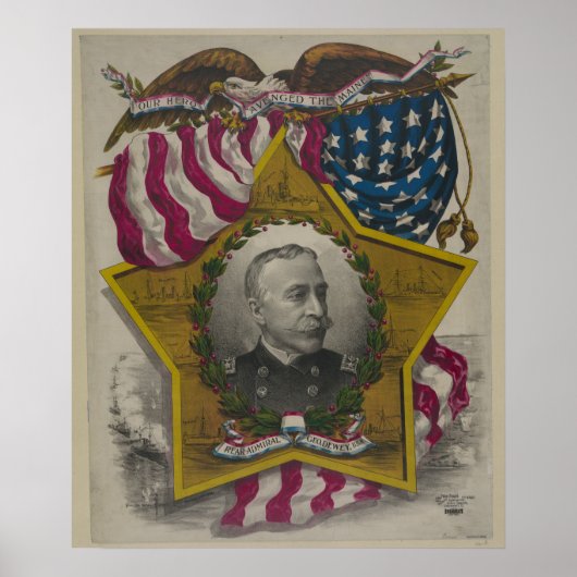 Admiraal George Dewey Poster (Voorkant)
