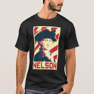 Admiraal Horatio Nelson British Flag Propaganda T-shirt