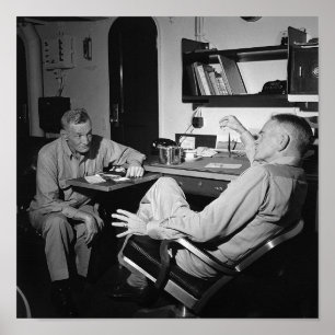 Admiraal McCain en Bull Halsey - USS New Jersey Poster