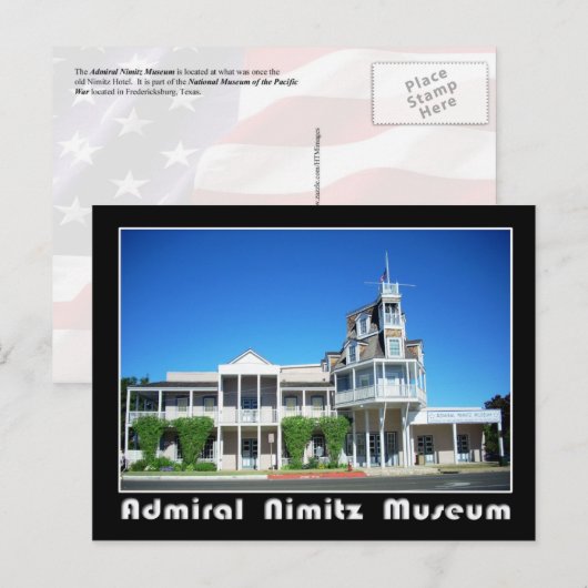 Admiraal Museum Nimitz, Fredericksburg, Texas Briefkaart (Voorkant / Achterkant)