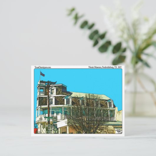 Admiraal Museum Nimitz, Fredericksburg, TX Briefkaart (Staand voorkant)