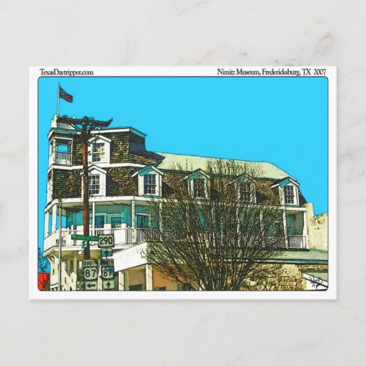 Admiraal Museum Nimitz, Fredericksburg, TX Briefkaart (Voorkant)