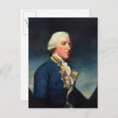 Admiraal Samuel Hood, 1st Viscount Hood 1784 Briefkaart (Voorkant / Achterkant)