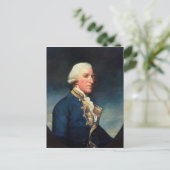 Admiraal Samuel Hood, 1st Viscount Hood 1784 Briefkaart (Staand voorkant)