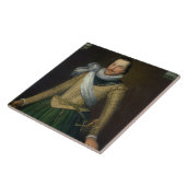 admiraal Sir Thomas Button (d.1694) Tegeltje (Zijkant)