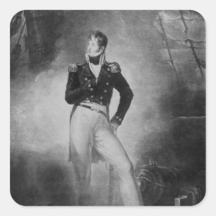 Admiraal Thomas Cochrane Vierkante Sticker