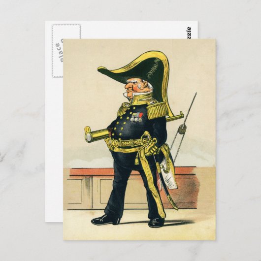 Admiraal van de Koninklijke marine Briefkaart (Voorkant / Achterkant)