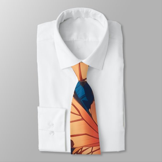 Admiraal vlinder mozaïek kleurrijk patroon stropdas (Gebonden)