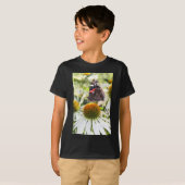 Admiraalvlinder op bloem t-shirt (Voorkant volledig)