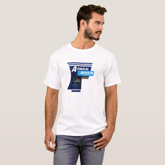Admiral Drive-in Teater Logo T-shirt (Voorkant volledig)