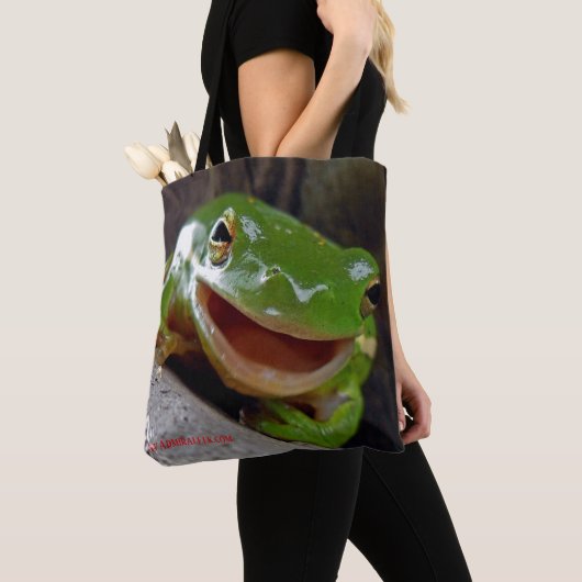 Admiral Elk's Frog Tote Bag (Dichtbij)