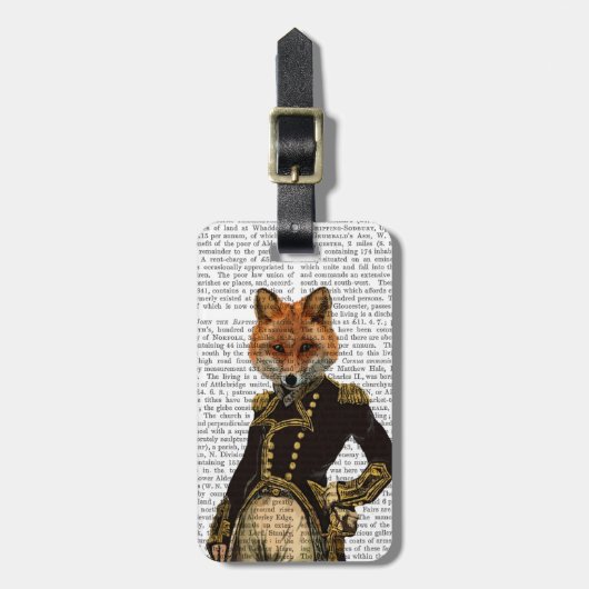 Admiral Fox Full Bagagelabel (Voorkant verticaal)
