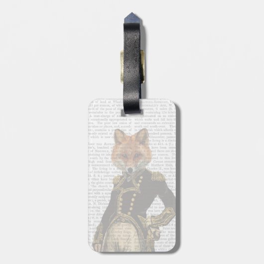 Admiral Fox Full Bagagelabel (Achterkant verticaal)