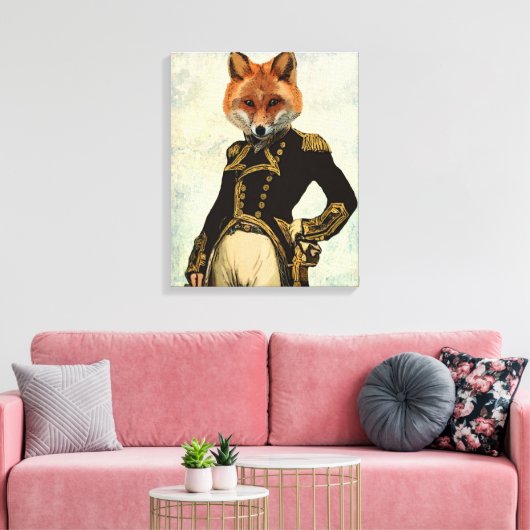 Admiral Fox Full Canvas Afdruk (Insitu (Woonkamer))