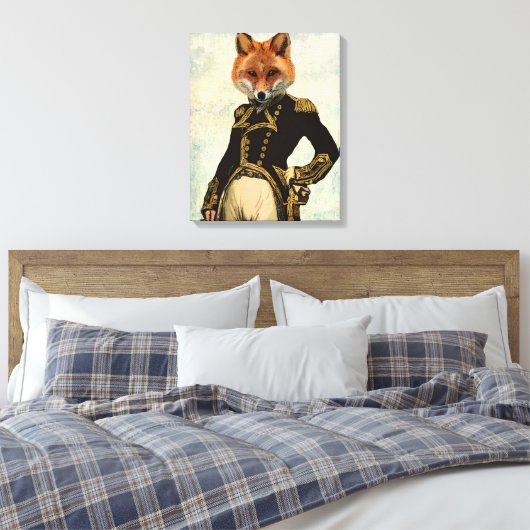 Admiral Fox Full Canvas Afdruk (Insitu (Slaapkamer))