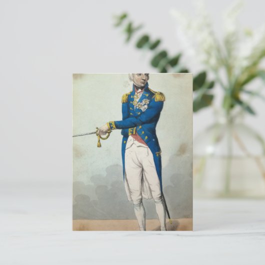 Admiral Horatio Nelson Briefkaart (Staand voorkant)