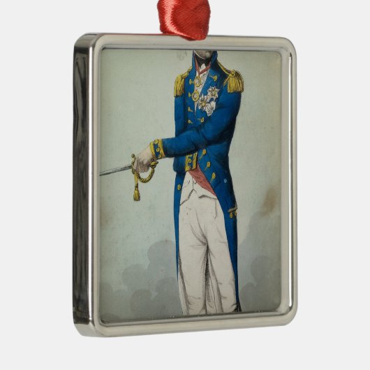 Admiral Horatio Nelson Metalen Ornament (Rechts)