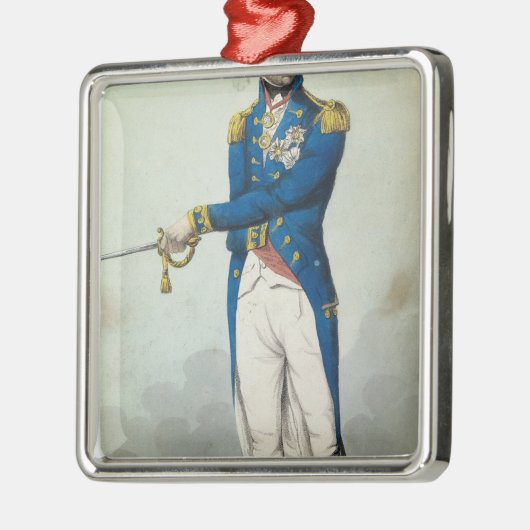 Admiral Horatio Nelson Metalen Ornament (Links)