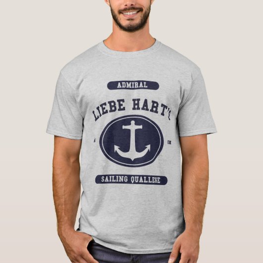 Admiral Liebe Hart's Sailing Quallege T-shirt (Voorkant)