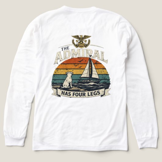 Admiral of the Dock Tri-Blend T-shirt (Achterkant)