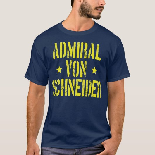 Admiral von Schneider T-shirt (Voorkant)