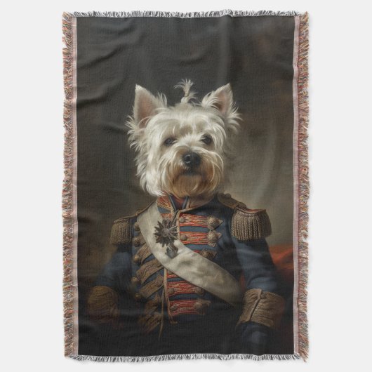 Admiral West Highland Terrier Deken (Voorkant Verticaal)