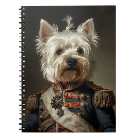 Admiral West Highland Terrier Notitieboek (Voorkant)