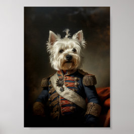 Admiral West Highland Terrier Poster