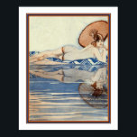 "Admiratie" Art Deco Afdruk van Jacque Declerc Poster<br><div class="desc">Deco van de Kunst van Parijs van 1920 drukt "Admiration" door Jacque Declerc-16x20</div>