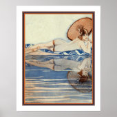 "Admiratie" Art Deco Afdruk van Jacque Declerc Poster (Voorkant)