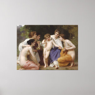 Admiration d'Bouguereau (L'admiration) (1867) Canvas Afdruk