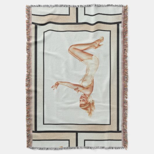 Admiration Pin-up Girl Art van Alberto Vargas Deken (Voorkant Verticaal)