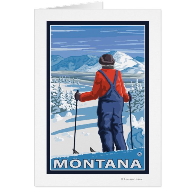 AdmiringMontanaVintage Travel Poster (Voorkant)