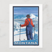 AdmiringMontanaVintage Travel Poster Briefkaart (Voorkant)
