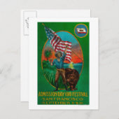 Admission Day Advertisment, State Festival Briefkaart (Voorkant / Achterkant)