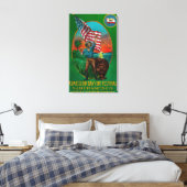 Admission Day Advertisment, State Festival Canvas Afdruk (Insitu (Slaapkamer))