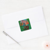 Admission Day Advertisment, State Festival Vierkante Sticker (Envelop)