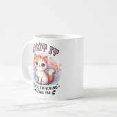 Admit It Life Would Be Boring Funny Cat Lover Gift Koffiemok (Voorkant links)
